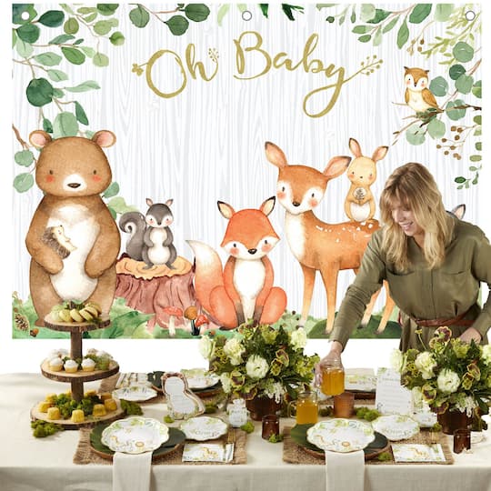 Kate Aspen® Woodland Baby Shower Photo Backdrop